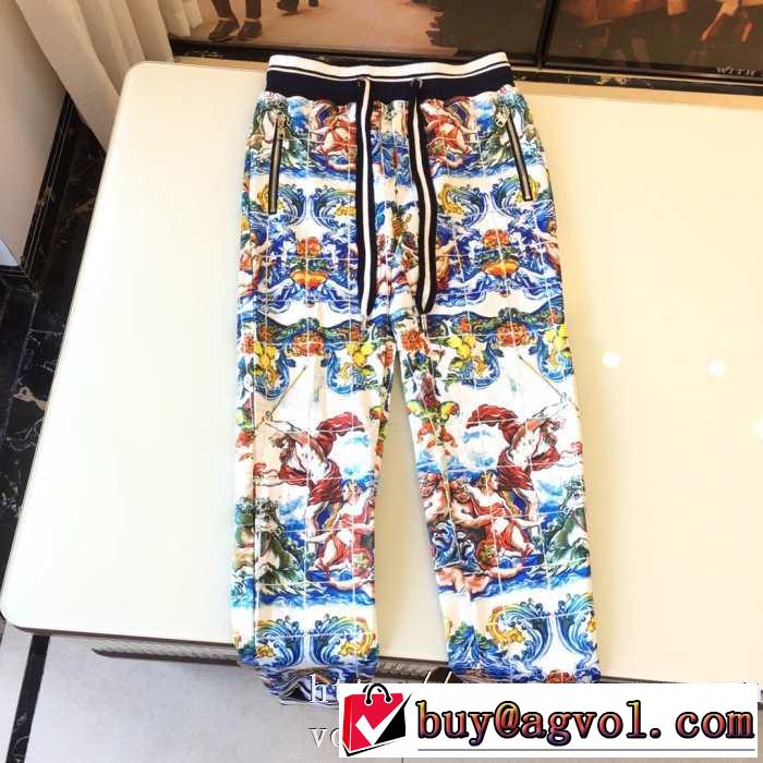 スウェットコットンセットアップ秋冬Dolce&Gabbana  TROPICAL KINGプリント新作パーカー上下ドルガバ スーパーコピー通販