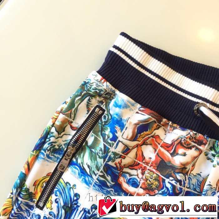 スウェットコットンセットアップ秋冬Dolce&Gabbana  TROPICAL KINGプリント新作パーカー上下ドルガバ スーパーコピー通販