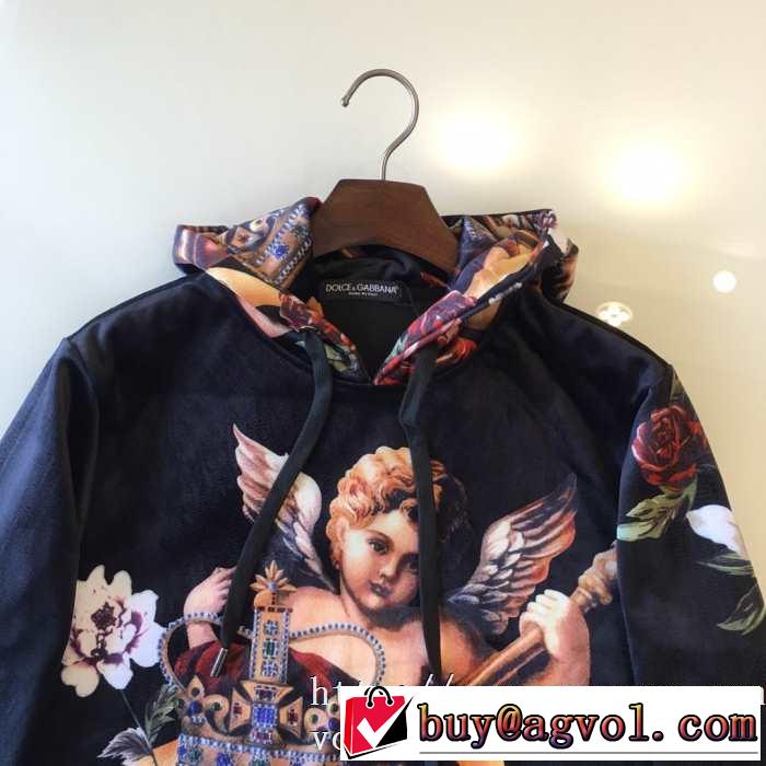 オススメトレンド秋冬コーデDolce&Gabbana KINGプリントドルガバコピー通販スウェットシャツ華やかな印象好評品
