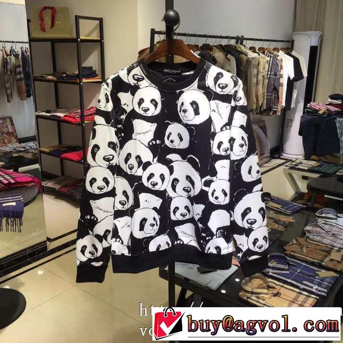 Dolce&Gabbana 激安ドルガバメンズパーカー通販おすすめスウェット長袖ｔシャツかわいいパンダプリント入手困難新作