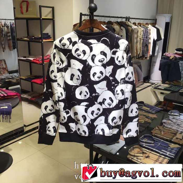 Dolce&Gabbana 激安ドルガバメンズパーカー通販おすすめスウェット長袖ｔシャツかわいいパンダプリント入手困難新作