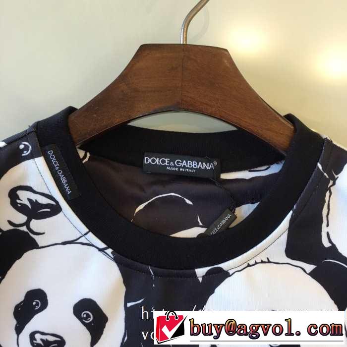 Dolce&Gabbana 激安ドルガバメンズパーカー通販おすすめスウェット長袖ｔシャツかわいいパンダプリント入手困難新作