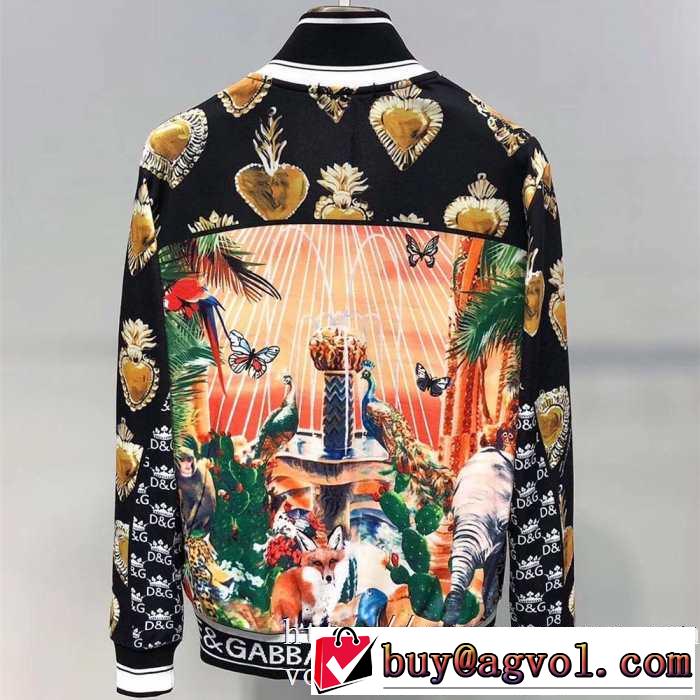 高い防寒性能人気新着Dolce&Gabbana コピードルガバジャケット メンズ高級ブランドプリントエレガント安いアイテム
