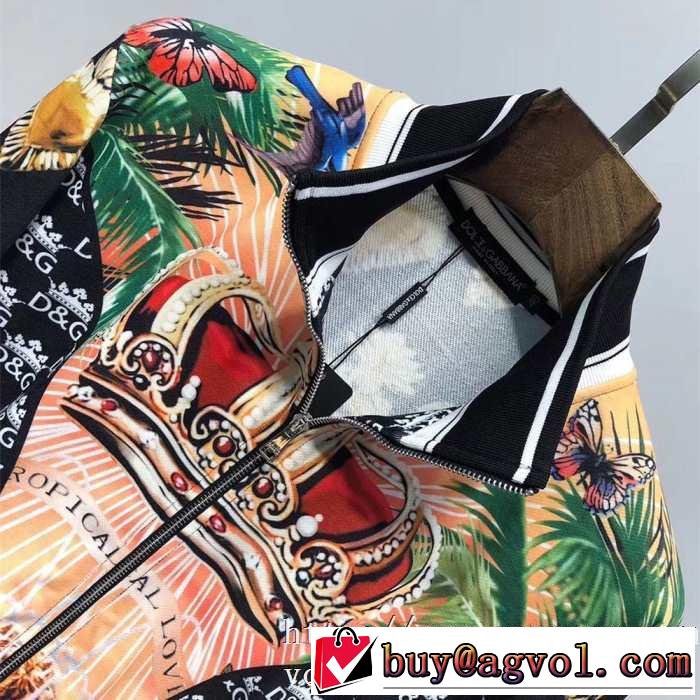 高い防寒性能人気新着Dolce&Gabbana コピードルガバジャケット メンズ高級ブランドプリントエレガント安いアイテム