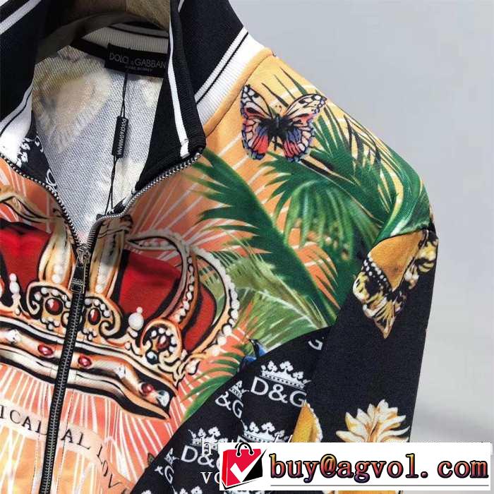 高い防寒性能人気新着Dolce&Gabbana コピードルガバジャケット メンズ高級ブランドプリントエレガント安いアイテム