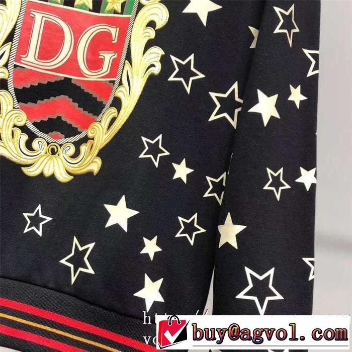 ドルガバ メンズパーカー おすすめDolce&Gabbana 激安 スーパーコピー 通販 秋冬コットンスウェットシャツ カジュアル コーデ