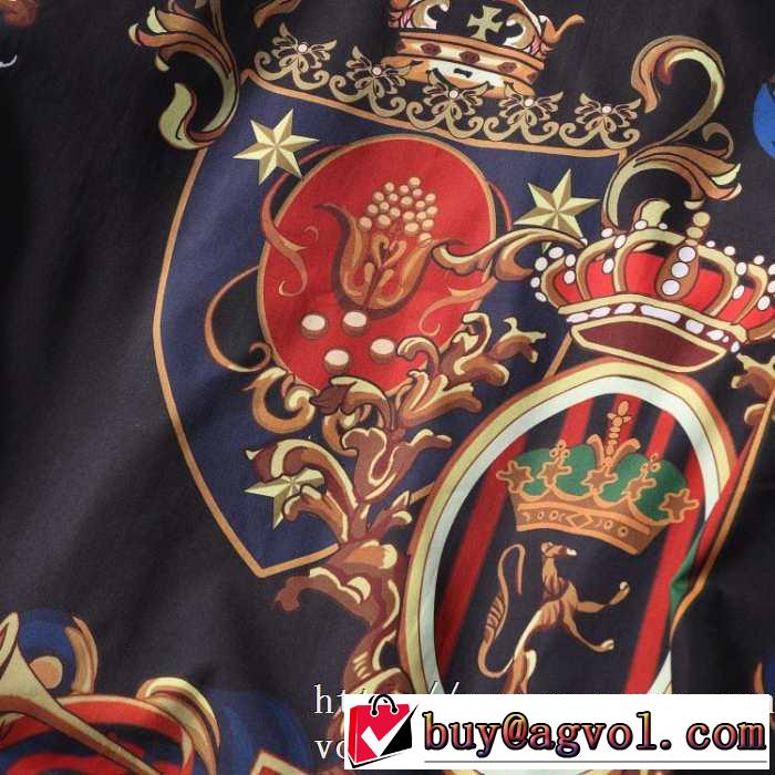 秋冬の最旬ドルガバメンズブルゾン シルク ヘラルドリープリントDolce&Gabbana コピー通販ジャケットエレガント限定商品