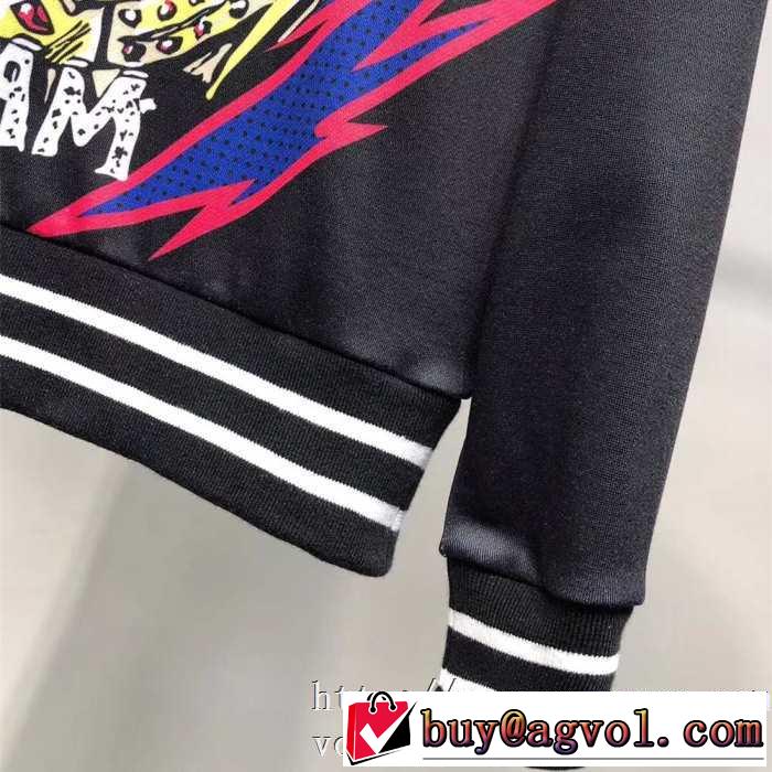 Dolce&Gabbanaコットン スーパーヒーローKINGプリントスウェットシャツドルガバスーパーコピー 激安パーカーサイズ感着こなし
