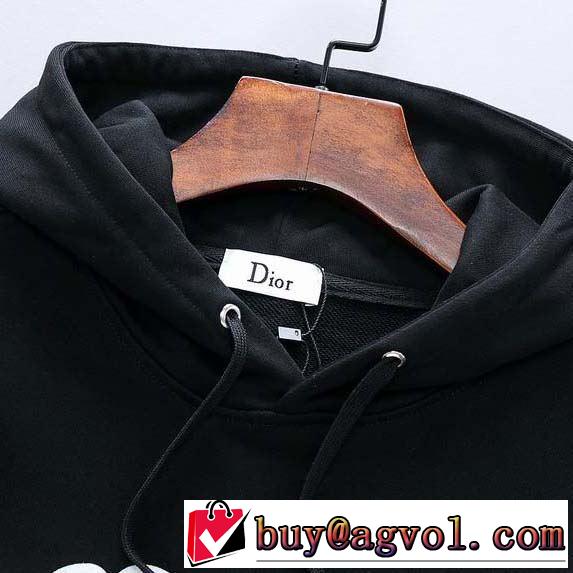 パーカー 今年らしいおすすめ新品 ディオール 2019秋断然ブランド推し DIOR 2色可選  秋冬コーデと相性がいい