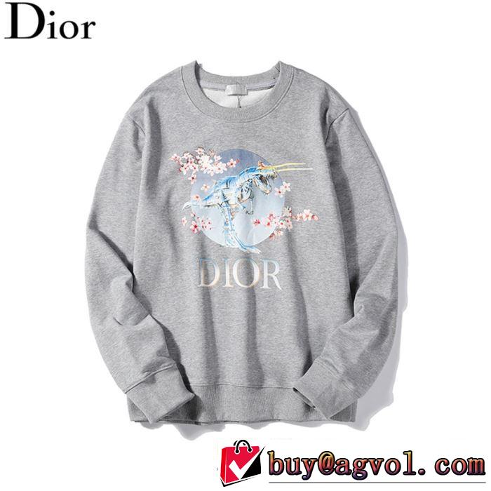 人気ブランドの秋冬新色 ディオール 着心地もなめらかで快適 DIOR 3色可選  プルオーバーパーカー 2019トレンドカラー秋冬セール