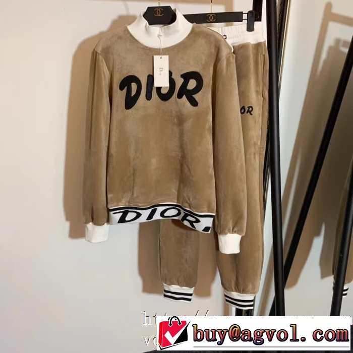 Dior 秋冬新作おすすめディオールパーカーレディーススウェットシャツセットアップコピーカシミヤ ニットウェア秋冬トレンド人気新品