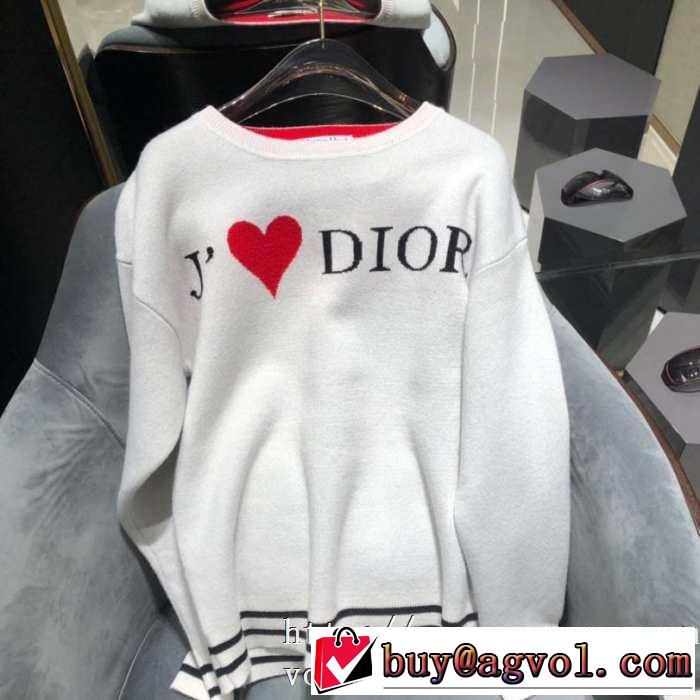Dior AMOUR ニット セーターコーデレディースファションディオールコピーカシミヤ ニットウェア秋冬トレンド人気新品