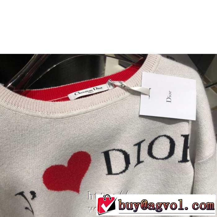 Dior AMOUR ニット セーターコーデレディースファションディオールコピーカシミヤ ニットウェア秋冬トレンド人気新品