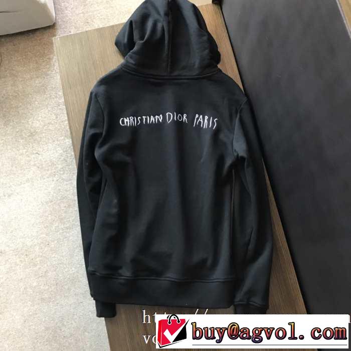 最新作Dior RAYMOND PETTIBON フード付きパーカー エレガント ユニセックス カップル スウェットシャツ ディオールおしゃれ新作