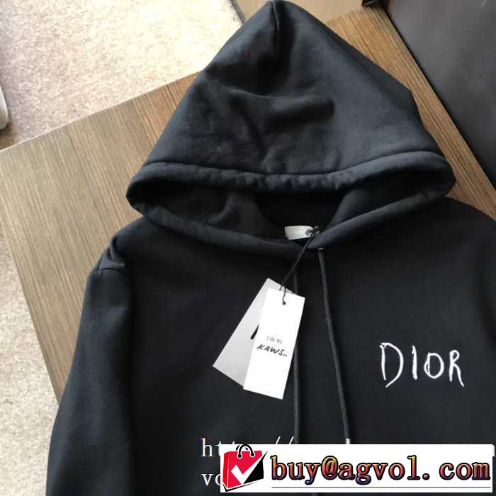 最新作Dior RAYMOND PETTIBON フード付きパーカー エレガント ユニセックス カップル スウェットシャツ ディオールおしゃれ新作