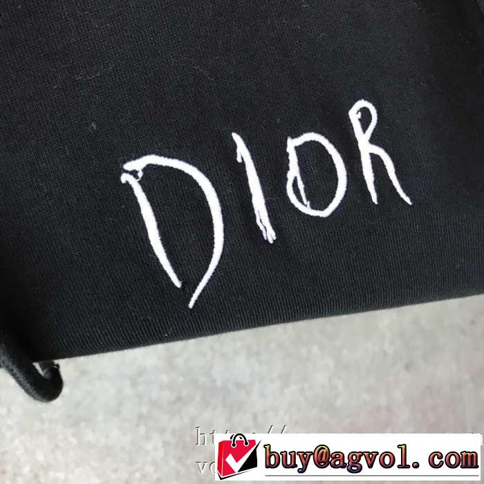 最新作Dior RAYMOND PETTIBON フード付きパーカー エレガント ユニセックス カップル スウェットシャツ ディオールおしゃれ新作