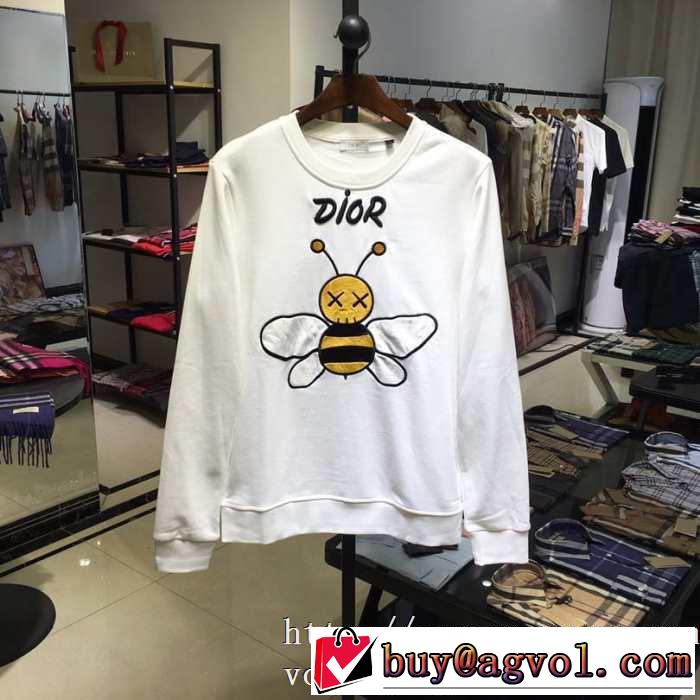 Dior X KAWS BEE Allover フーディおすすめディオール コピー スウェットシャツコットンウェアレディースファション新作パーカー