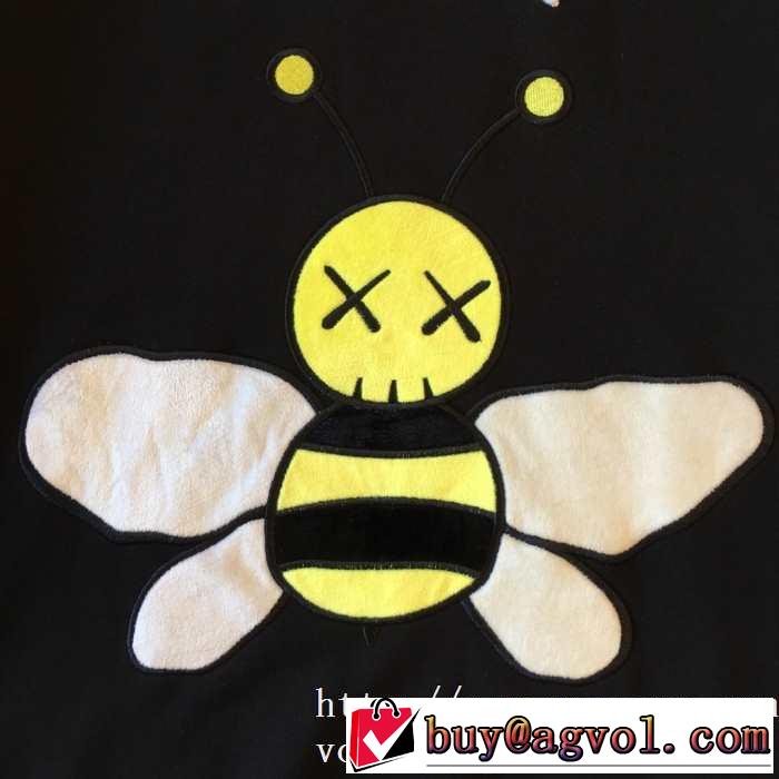 Dior X KAWS BEE Allover フーディおすすめディオール コピー スウェットシャツコットンウェアレディースファション新作パーカー