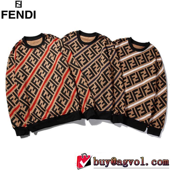 おしゃれに秋を迎えるために フェンディ人気ブランドの秋冬新色  FENDI プルオーバーパーカー 3色可選 2019トレンドカラー秋冬セール