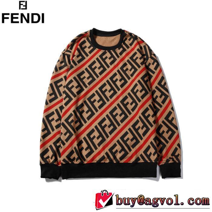 おしゃれに秋を迎えるために フェンディ人気ブランドの秋冬新色  FENDI プルオーバーパーカー 3色可選 2019トレンドカラー秋冬セール