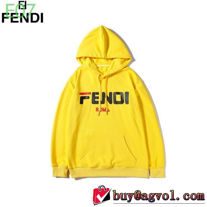 多色可選 【最新】2019年秋冬のトレンド速報 フェンディ絶対おさえるべきカラーと最新  FENDI 今年の流行りファション パーカー