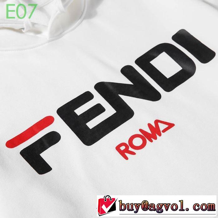 多色可選 【最新】2019年秋冬のトレンド速報 フェンディ絶対おさえるべきカラーと最新  FENDI 今年の流行りファション パーカー
