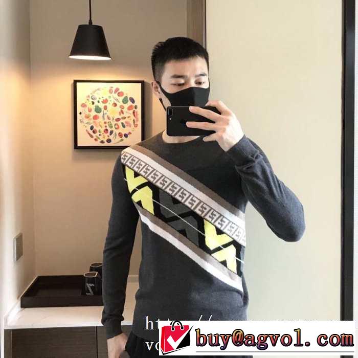 先取り 2019/2020秋冬ファッション フェンディ FENDI プルオーバーパーカー 素敵続くトレンド