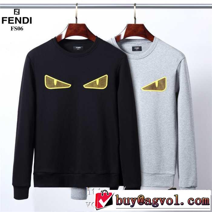 更にトレンドが急上昇中 【2019秋冬】今きてる最先端ブランド フェンディ FENDI プルオーバーパーカー 2色可選