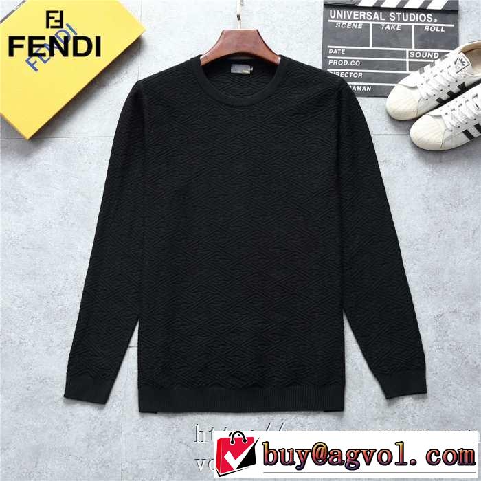 2019秋、イチオシ上品 フェンディ FENDI プルオーバーパーカー 3色可選 大胆なチェックの人気トレンド