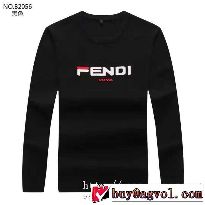 人気ブランドの秋冬新色 2019秋冬トレンドアイテム フェンディ FENDI プルオーバーパーカー 3色可選