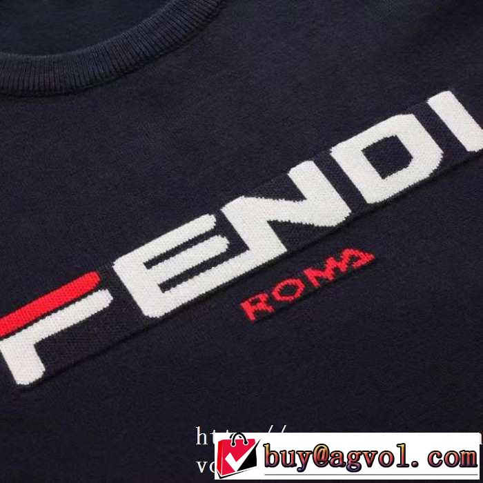 人気ブランドの秋冬新色 2019秋冬トレンドアイテム フェンディ FENDI プルオーバーパーカー 3色可選