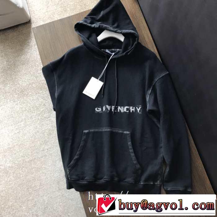 GIVENCHY 限定新作ジバンシー パーカー コピー 2020年秋冬着心地抜群 おすすめ エレガント コットン スウェットシャツ コーデ 黒