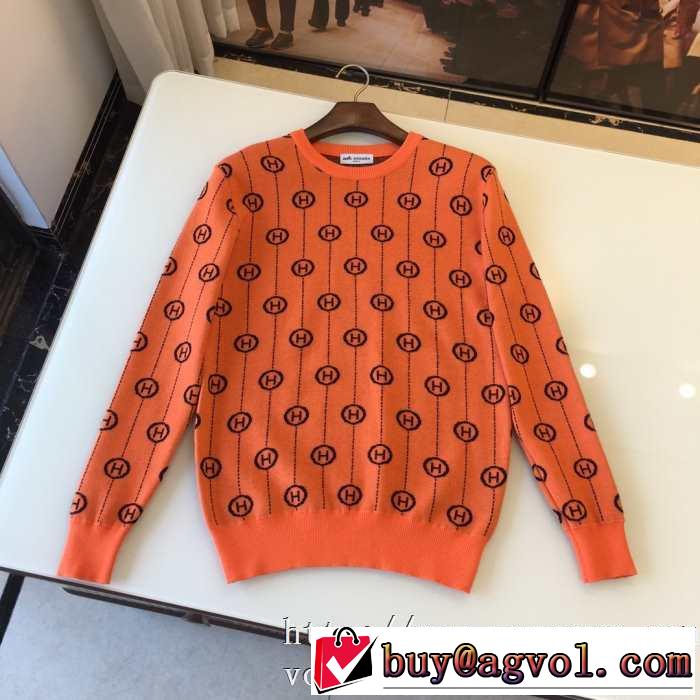 大活躍秋冬の必須新品HERMES エルメスニットメンズ エレガント 注目されるアイテムランキング ロゴプリント 人気色