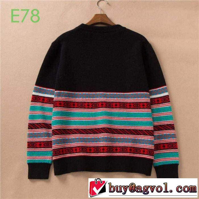 芸能人愛用LOEWE Eln Stripe Sweater 新作 ロエベ ニットウェア メンズ 大きサイズ 軽い着心地 人気色 伸縮性2019年のトレンド