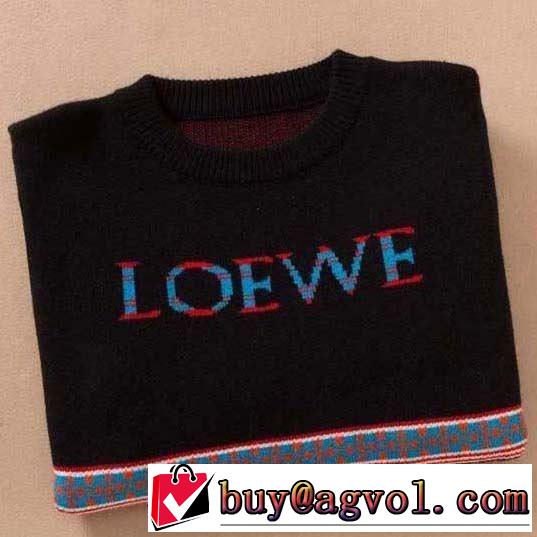 芸能人愛用LOEWE Eln Stripe Sweater 新作 ロエベ ニットウェア メンズ 大きサイズ 軽い着心地 人気色 伸縮性2019年のトレンド