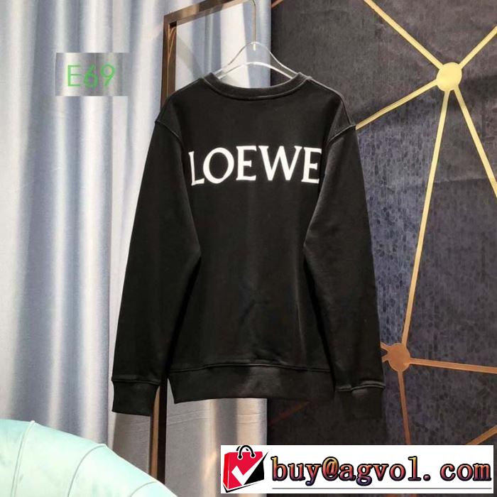 今年の秋冬のオススメのトレンドLOEWE ロエベ メンズ 服 エレガント オシャレ ホワイト スウェットシャツ ユニセックス 上品