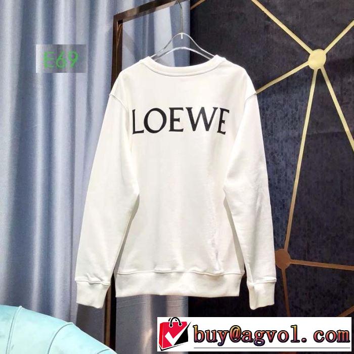 今年の秋冬のオススメのトレンドLOEWE ロエベ メンズ 服 エレガント オシャレ ホワイト スウェットシャツ ユニセックス 上品