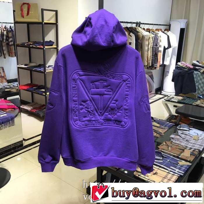 2色可選 パーカー ルイ ヴィトン LOUIS VUITTON  最速2019秋冬トレンドブランド 絶対おさえるべきカラーと最新