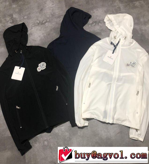 モンクレール2019春夏人気トレンドアイテム MONCLER 3色可選 軽量ジャケットリッチな印象に