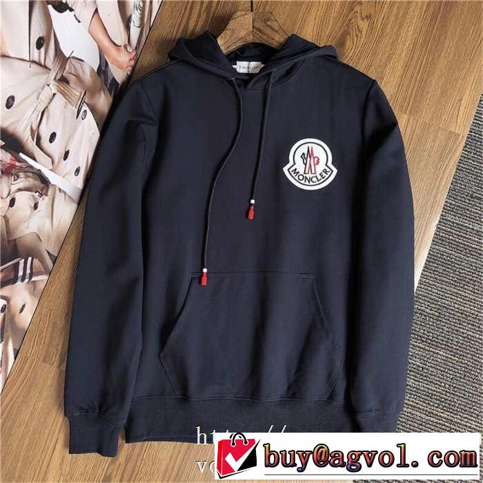 パーカー 2色可選 2019秋冬人気色おすすめ 大人かわいい秋冬コーデを楽しみ モンクレール MONCLER