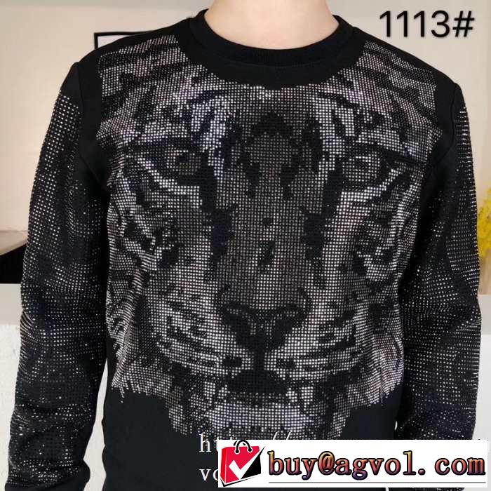 気になる2019年秋のファッション フィリッププレイン PHILIPP PLEIN  プルオーバーパーカー 秋にはやる最新作を先取り