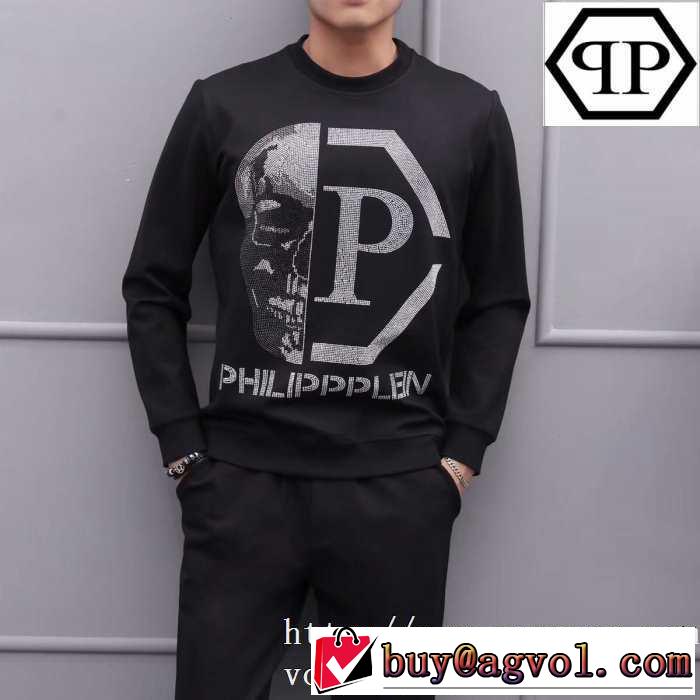 活躍するトレンドアイテム フィリッププレイン PHILIPP PLEIN  プルオーバーパーカー 2019年秋冬に欠かせない
