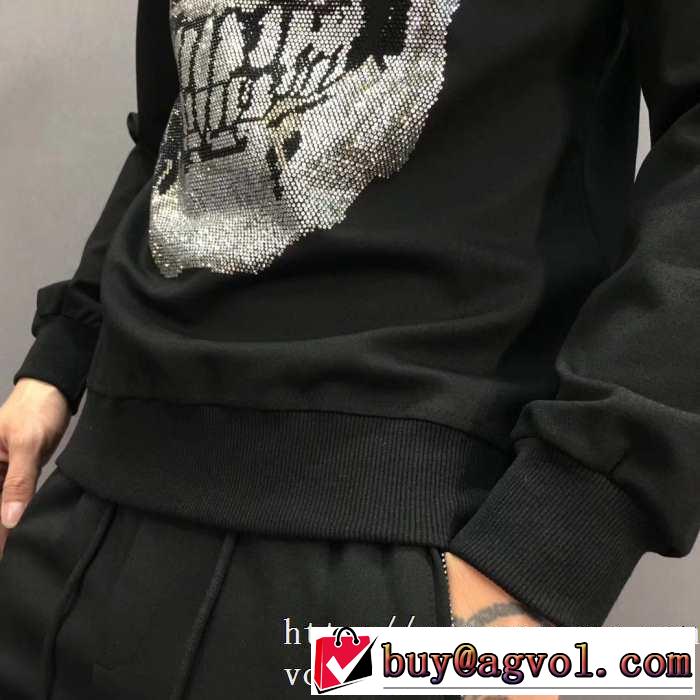 プルオーバーパーカー 2019秋冬トレンド押さえておきたい 寒い季節トレンド上品 フィリッププレイン PHILIPP PLEIN