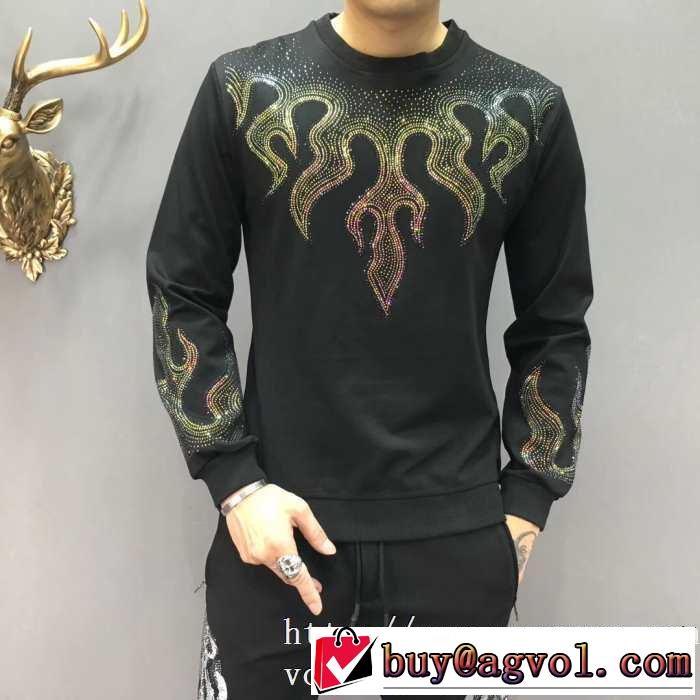 2色可選 【最新】2019年秋冬のトレンド速報 フィリッププレイン PHILIPP PLEIN  プルオーバーパーカー 今年注目な新品セール
