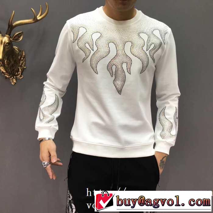 2色可選 【最新】2019年秋冬のトレンド速報 フィリッププレイン PHILIPP PLEIN  プルオーバーパーカー 今年注目な新品セール
