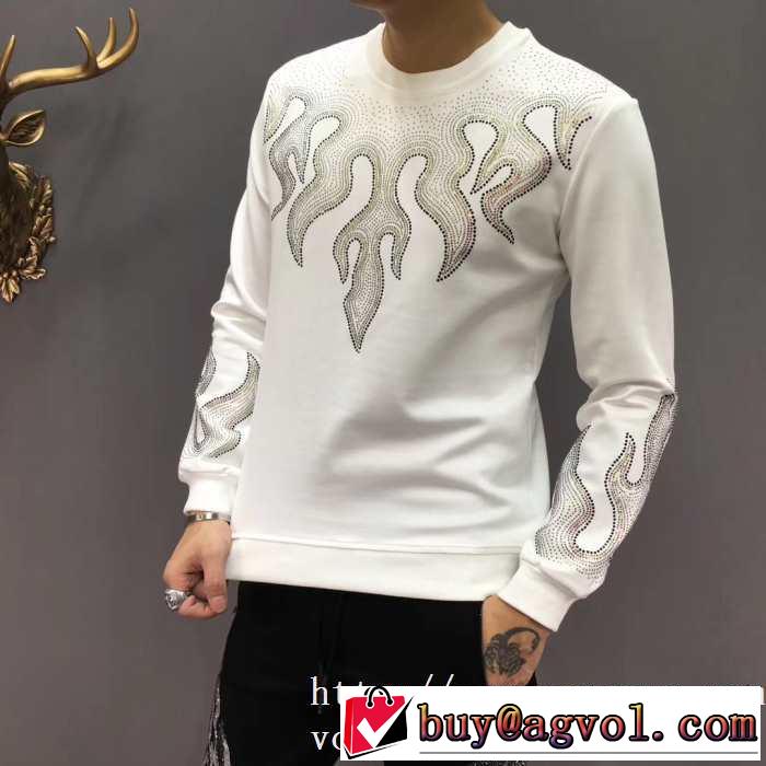 2色可選 【最新】2019年秋冬のトレンド速報 フィリッププレイン PHILIPP PLEIN  プルオーバーパーカー 今年注目な新品セール