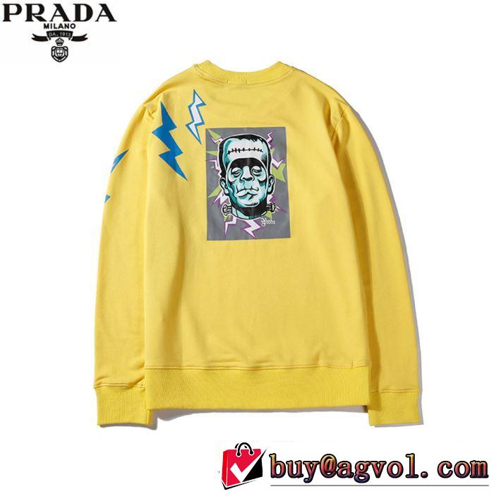 今季トレンドの限定アイテム プラダ PRADA プルオーバーパーカー 3色可選 クラシカルな雰囲気