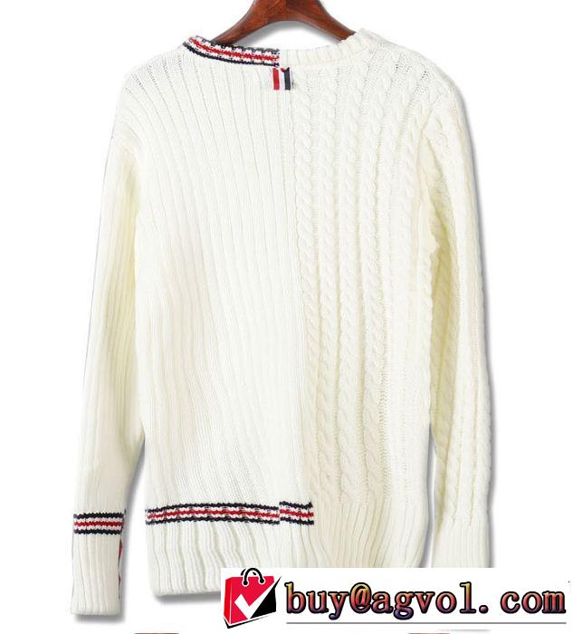 ニットウェア今っぽく新作アイテム 3色可選 トムブラウン2019春夏も引き続き人気セール THOM BROWNE