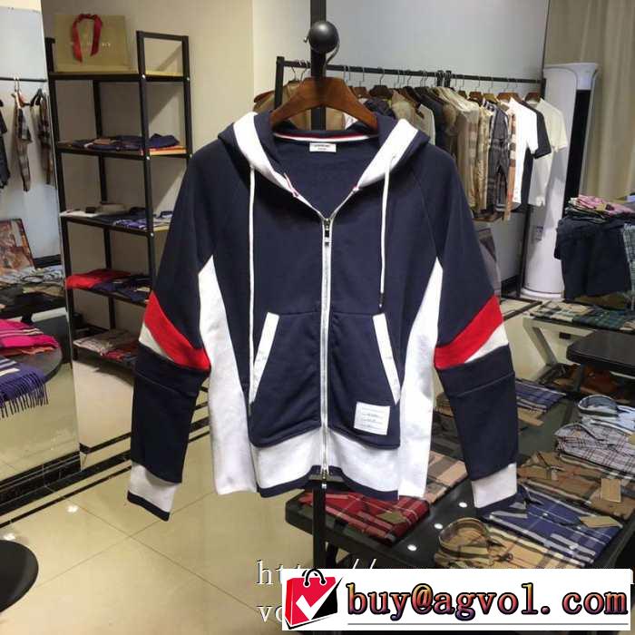 VIP SALEスタート19/20AW 新作トムブラウン スウェット サイズ感 カジュアルジップジャケット メンズ THOM BROWNE通販