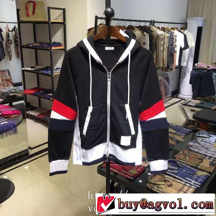 VIP SALEスタート19/20AW 新作トムブラウン スウェット サイズ感 カジュアルジップジャケット メンズ THOM BROWNE通販